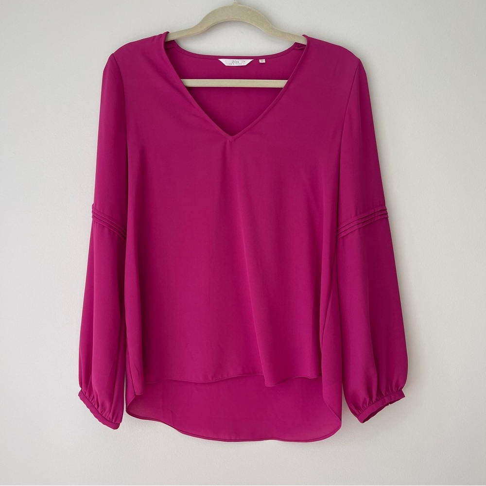 Zoa New York Pink Blouse Sz M‎